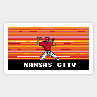 8-Bit Quarterback - Kansas City Sticker